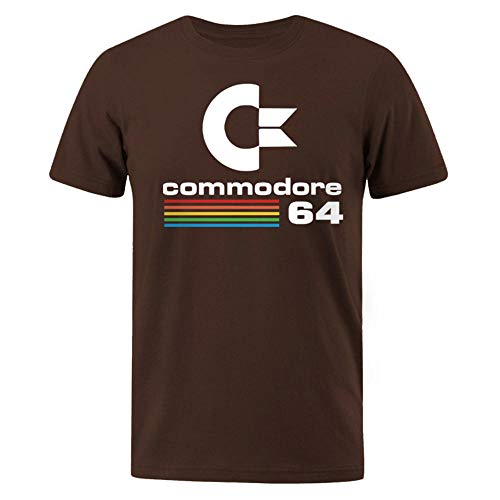 Herren T-Shirts Sommer Commodore 64 Print T-Shirt Retro Cooles Design T-Shirt Kurzarm Top T-Shirt Herrenbekleidung von hhalibaba