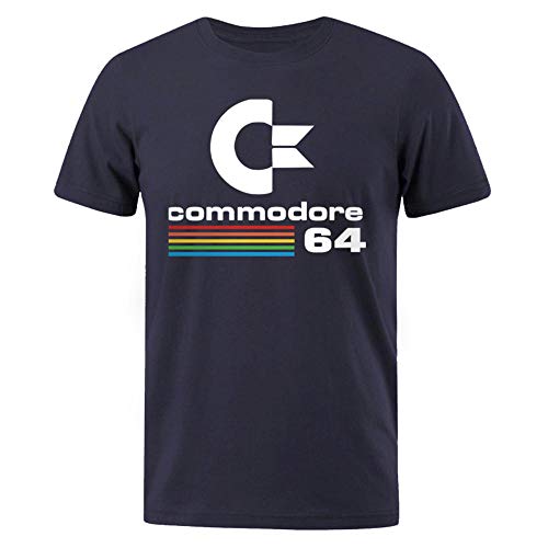 Herren T-Shirts Sommer Commodore 64 Print T-Shirt Retro Cooles Design T-Shirt Kurzarm Top T-Shirt Herrenbekleidung von hhalibaba