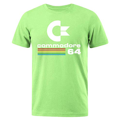 Herren T-Shirts Sommer Commodore 64 Print T-Shirt Retro Cooles Design T-Shirt Kurzarm Top T-Shirt Herrenbekleidung von hhalibaba