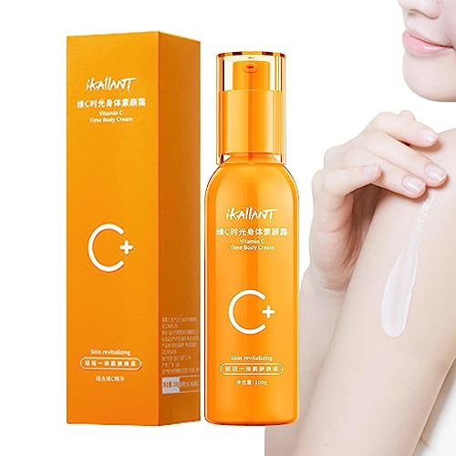 Hautaufhellende Creme für den Körper, 100 ml hautnährende Vitamin-C-Lazy-Creme, Körperaufhellende Feuchtigkeitscreme für Damen und Herren, langanhaltende Ganzkörperpflege Higyee von higyee