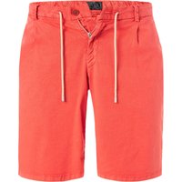 HILTL Herren Bermudashorts rot Leinen Slim Fit von hiltl