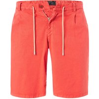 HILTL Herren Bermudashorts rot Leinen Slim Fit von hiltl