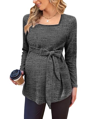 hohololo Umstandspullover Frauen Langarm Schwanger Oberteil Damen Tuniken Gestrickt Schwangerschaft Pullover hohololo Umstandspullover Frauen Langarm Schwanger Oberteil Damen Tuniken Gestrickt Schwangerschaft Pullover von hohololo