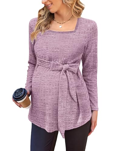 hohololo Umstandspullover Frauen Langarm Schwanger Oberteil Damen Tuniken Gestrickt Schwangerschaft Pullover hohololo Umstandspullover Frauen Langarm Schwanger Oberteil Damen Tuniken Gestrickt Schwangerschaft Pullover von hohololo