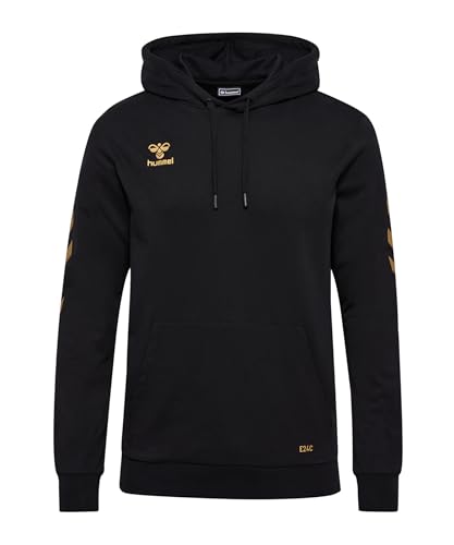 hummel E24C LTD Cotton Hoodie Black/Gold - 2XL von hummel