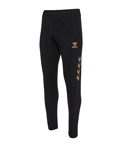 hummel E24C LTD Cotton Pants Black/Gold - S von hummel