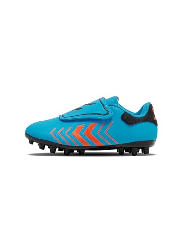 hummel Multisportsschuh Hattrick Mg Fußball Kinder Leichte Design Blue/Orange Größe 31 von hummel