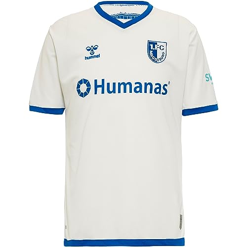 hummel Herren Fußballtrikot 1. FC MAGDEBURG 23-24 Heim White-Blue XL von hummel