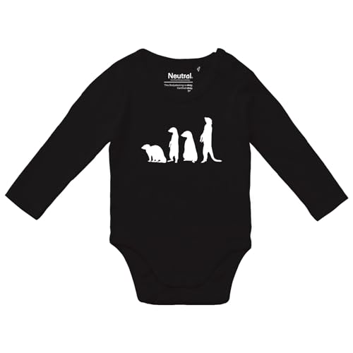 Huuraa Unisex Langarm Strampler Erdmännchen Silhouette Geschenk Größe 68 Black Bio Baumwolle Fairtrade Erdmännchen Präsent Huuraa Unisex Langarm Strampler Erdmännchen Silhouette Geschenk Größe 68 Black Bio Baumwolle Fairtrade Erdmännchen Präsent von Huuraa