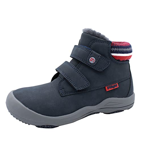 i78 Kinder Pelzstiefel Wanderschuhe Jungen Mädchen Outdoor Abenteuer Atmungsaktive Sportschuhe (Navy, 28) von i78