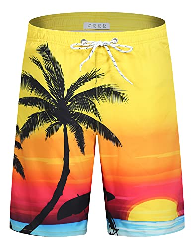 iCKER Herren Shorts Badehose Badeshorts Strand Shorts Beach Shorts Board Shorts Schnelltrocknend für Sommer von iCKER