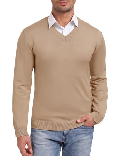 iClosam V-Ausschnitt Langarm Pullover für Männer Stilvoller Strickpullover Hochwertige Materialien Ideal für Casual und Business-Looks iClosam V-Ausschnitt Langarm Pullover für Männer Stilvoller Strickpullover Hochwertige Materialien Ideal für Casual und Business-Looks von iClosam