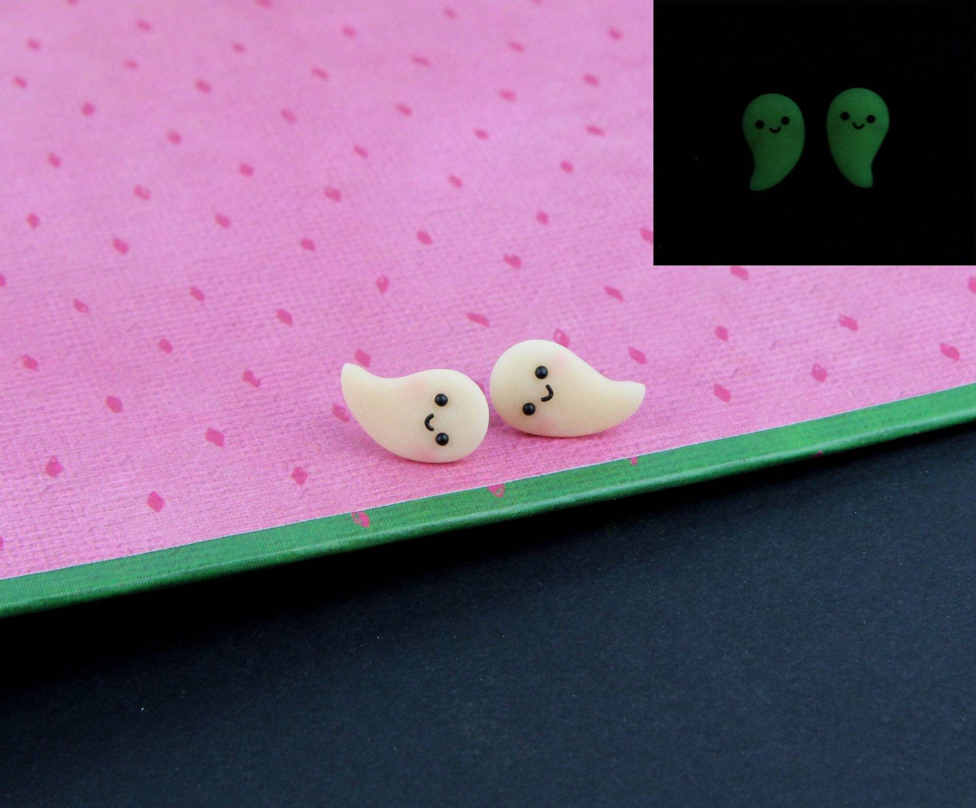 Glow in The Dark Ghost Ohrstecker, Gruselige Sie Sind Bootiful Geschenk, Halloween Geschenk Für Kinder von iCutiePie