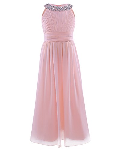 iEFiEL Mädchen Prinzessin Kleid Hochzeits Festzug Kleid Blumenmädchenkleid Festlich Kleid Abendkleid Partykleid gr. 104 116 128 140 152 164 170 Perlen Rosa 128 iEFiEL Mädchen Prinzessin Kleid Hochzeits Festzug Kleid Blumenmädchenkleid Festlich Kleid Abendkleid Partykleid gr. 104 116 128 140 152 164 170 Perlen Rosa 128 von iEFiEL