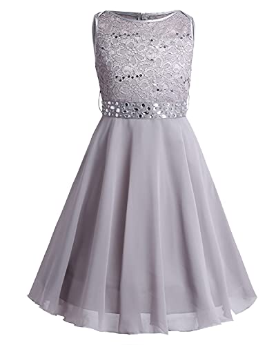 iEFiEL Sweet Prinzessin Lace Blumenmädchenkleider für Hochzeits Mädchen Festliches Kleid Brautjungfernkleid Festzug Partykleid Grau 104 iEFiEL Sweet Prinzessin Lace Blumenmädchenkleider für Hochzeits Mädchen Festliches Kleid Brautjungfernkleid Festzug Partykleid Grau 104 von iEFiEL
