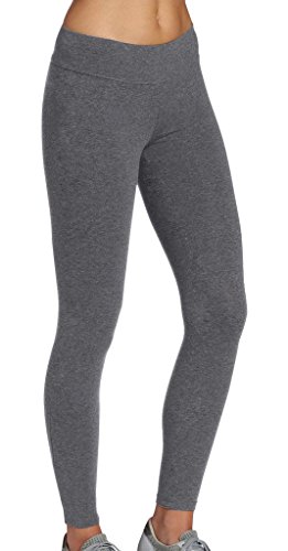 iloveSIA Damen Hohe Taille Leggings aus Baumwolle Sport Fitness Yogahose Lang Blickdicht Laufhose Jogginghose grau Slim fit,Größe M von iloveSIA