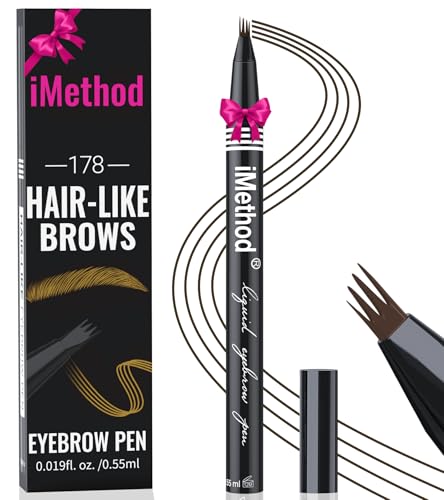 iMethod Augenbrauenstift Mit Mikro-4-Gabel-Spitze - Microblading für Haarähnliche Augenbrauen, Lang Anhaltend, Wischfest, Dark Brown iMethod Augenbrauenstift Mit Mikro-4-Gabel-Spitze - Microblading für Haarähnliche Augenbrauen, Lang Anhaltend, Wischfest, Dark Brown von iMethod