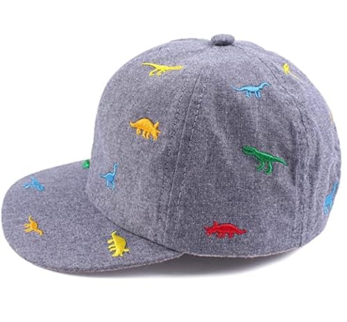 iNszkoos Kinder Basecap für Jungen Mädchen Dinosaurier-Stickerei, UV-Schutz-Kappe Cap Golf Baseball Sport käppis für Kinder Sommer (Denim Blue) von iNszkoos