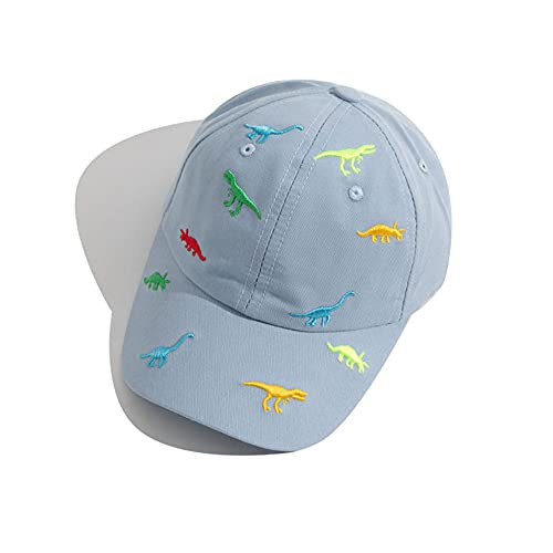 iNszkoos Kinder Basecap für Jungen Mädchen Sommer Dinosaurier Stickerei Verstellbar Sport Kappe UV-Schutz Baumwolle Schirmmütze Baseballmütze für Kinder 2-6 Jahren von iNszkoos