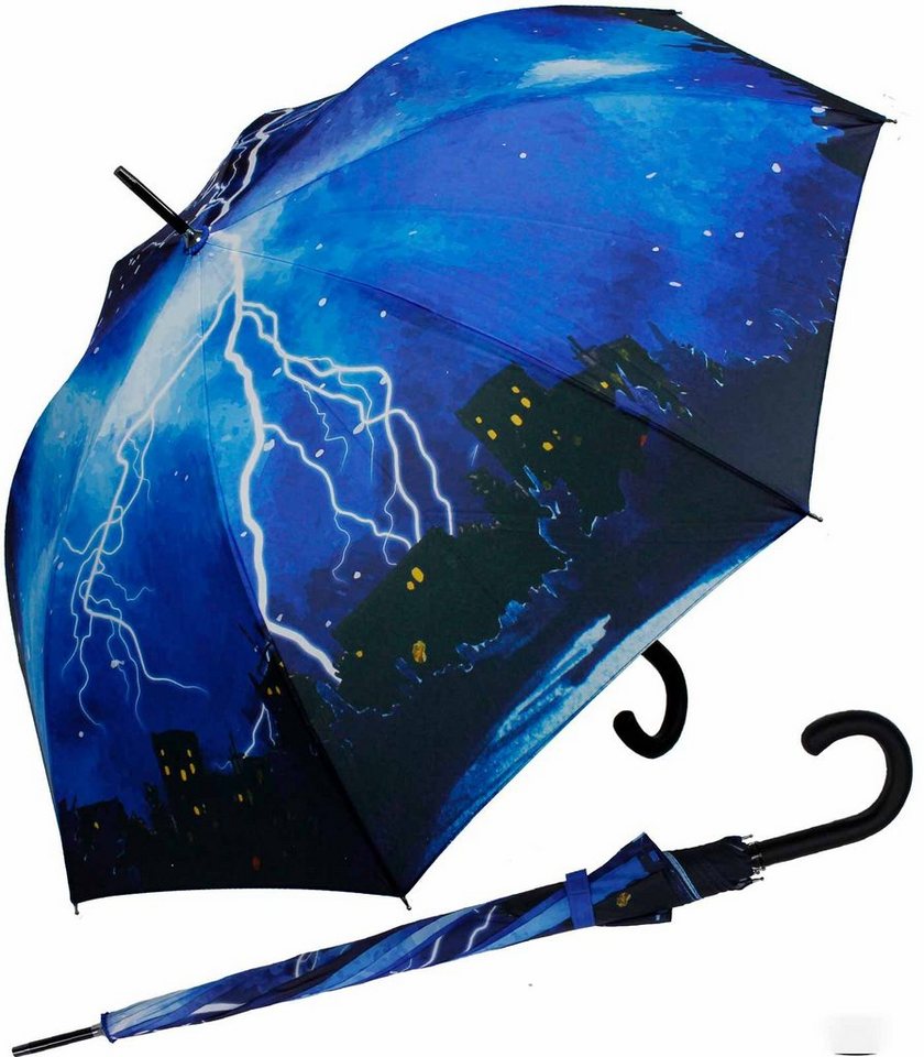 iX-brella Stockregenschirm Motiv-Design Damen Automatik-Stockschirm bedruckt, bedruckt von iX-brella