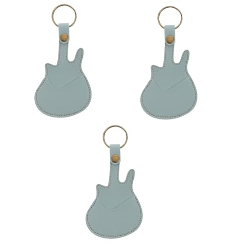 ibasenice 3St Pick-Etuis aus Leder Tote-Einsatz-Organizer Plektrumhalter für E-Gitarre Schlüsselanhänger Koffer für Gitarrenplektren Tasche für Gitarrenplektren Plektrumgehäuse irregulär von ibasenice