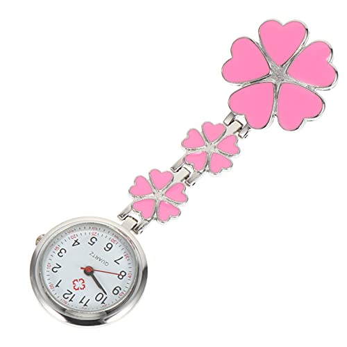 ibasenice Blumendekor Zubehör Clip- auf Tasche Watch- Herzform Taschenuhr Taschenuhr Taschenuhr Dekorative Taschenuhr für Arzt H? Nurses Digitaluhr von ibasenice