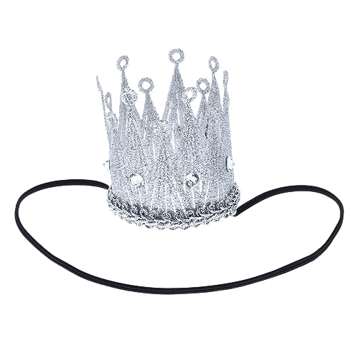 ibasenice Haarspange Baby Mädchen Haarband kinder haarspangen haarspange -Stirnbänder Strassschmuck Kopfschmuck silbernes Haarband von ibasenice