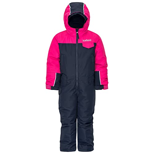 icefeld Schneeoverall/Skianzug pink in Größe 98/104 von icefeld