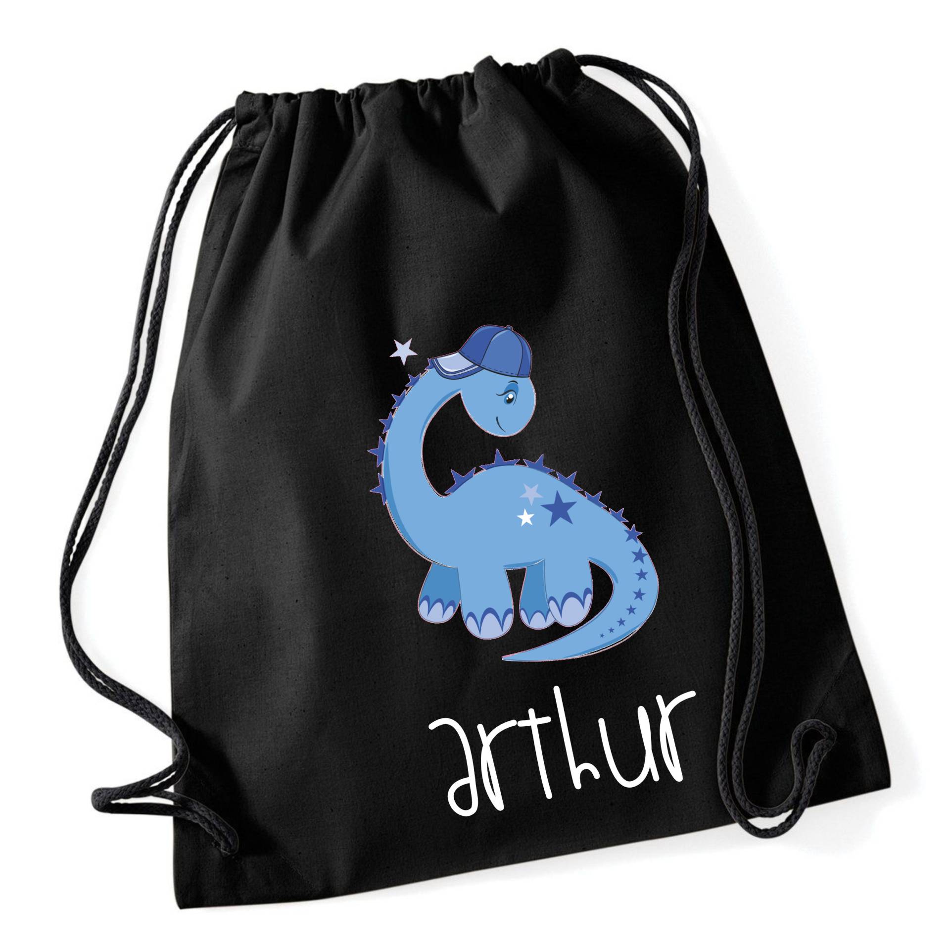 Personalisierter Name Dinosaurier Blau, Turnbeutel, 7 Farben, Taschen Zurück Zu Schulgeschenken Benutzerdefinierte Taschen, Kinder Und Erwachsene von icklepeanuts