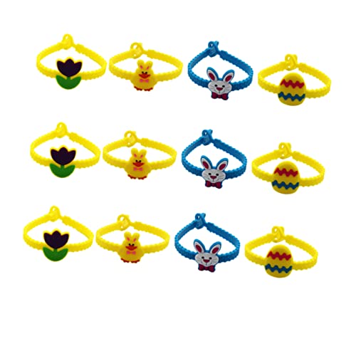 ifundom 12st Silikonarmbänder Für Kinder Sportarmbänder Aus Silikon Geldbörse Leopardenkostüm Schmuck Armbänder Epoxy-armbänder Pvc-armbänder Osterarmbänder Armband Epoxid von ifundom