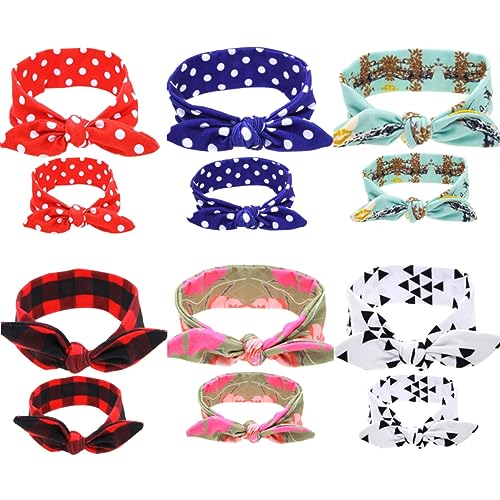 ifundom kinder haarschmuck baby haarschmuck baby tragegurt Portable headband baby headband baby geschirrset Hasen Ohren zweiteiliger Anzug Stirnband Schal Eltern-Kind einstellen von ifundom