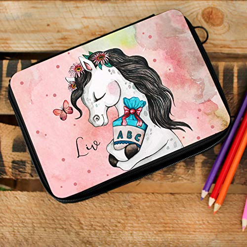 ilka parey wandtattoo-welt Gefüllte Federtasche Schulstart Pony Federmappe individuelles Federmäppchen Pferd mit Schultüte und Name Wunschname fm152 ilka parey wandtattoo-welt Gefüllte Federtasche Schulstart Pony Federmappe individuelles Federmäppchen Pferd mit Schultüte und Name Wunschname fm152 von ilka parey wandtattoo-welt