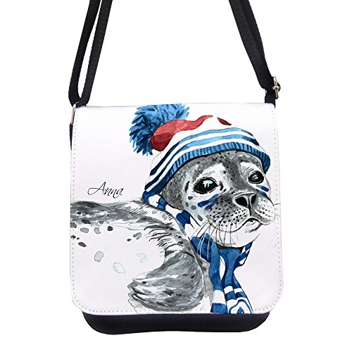 ilka parey wandtattoo welt Tasche Kindertasche Handtasche Schultasche Schultertasche Robbe mit Name kt126 ilka parey wandtattoo welt Tasche Kindertasche Handtasche Schultasche Schultertasche Robbe mit Name kt126 von ilka parey wandtattoo welt