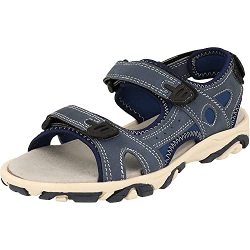 Indigo Kinder Jungen Outdoor Schuhe Sandalen 3-Fach Klettverschluss 481-196 Navy (numeric_30) von Indigo