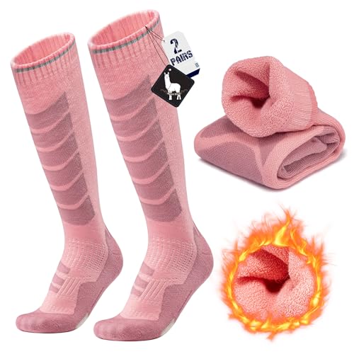 Alpaka Skisocken Herren Damen Thermosocken Kniestrümpfe 2 Paar Wolle Snowboard Socken Dicke Winter Warme Outdoor Sportsocken Kompressionsstrümpfe Extra Kissen Schweißabsorbierend Atmungsaktiv 35-51 Alpaka Skisocken Herren Damen Thermosocken Kniestrümpfe 2 Paar Wolle Snowboard Socken Dicke Winter Warme Outdoor Sportsocken Kompressionsstrümpfe Extra Kissen Schweißabsorbierend Atmungsaktiv 35-51 von ineepor