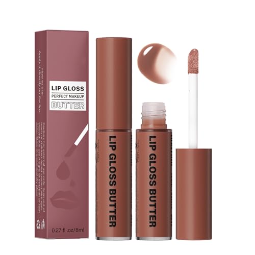 Glänzender Lipgloss,Wasserfester, feuchtigkeitsspendender Lipgloss-Tönung - Langanhaltender Lip Plumper Gloss für trockene Lippen, Lippen-Make-up für Frauen und Mädchen Itrimaka von itrimaka