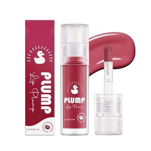 Lip Plumper Für Frauen, Aufpolsterndes Lippenöl, Lipgloss Plumper, Feuchtigkeitsspendendes Lip Glow Oil, Feuchtigkeitsspendender Lip Plumper Gloss Für Volle, Voluminöse Lippen, 7 Ml/0,23 Oz von itrimaka