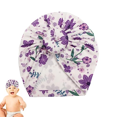 itrimaka Baby-Stirnbänder | Florale Neugeborenen-Baby-Mädchen-Mützen,Neugeborenen-Turban-Kopftuch für Mädchen im Alter von 0–3 Monaten und 1–2 Jahren für Outdoor-Sport, Alltagskleidung, Fotoshootings von itrimaka