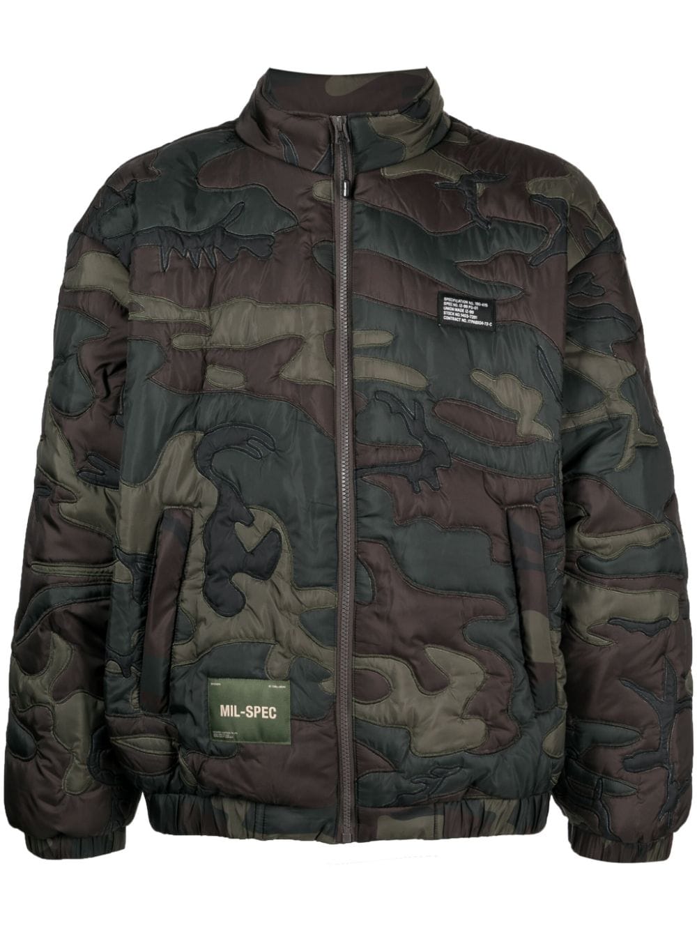 izzue Gefütterte Jacke mit Camouflage-Print - Mehrfarbig von izzue