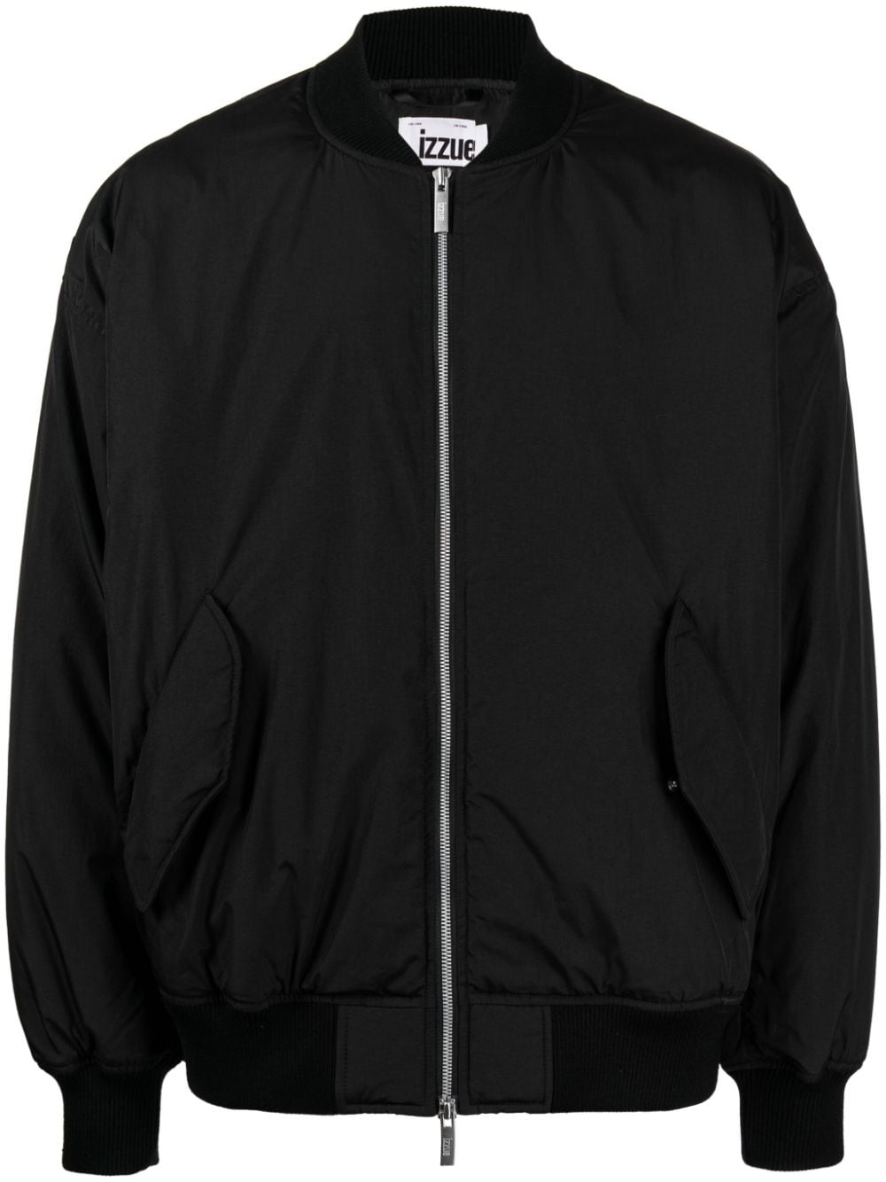 izzue Reserved Bomberjacke mit Logo-Print - Schwarz von izzue