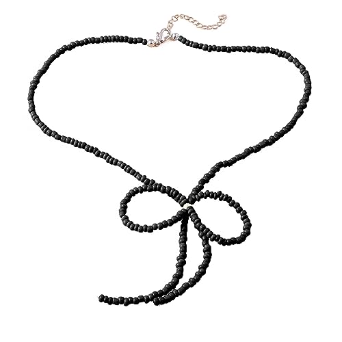 Übertriebene Halskette mit Anhänger, Schlüsselbeinkette, weiblicher farbiger Reisperlen-Schmuck, 12* 9* 1cm, Harz von jebyltd