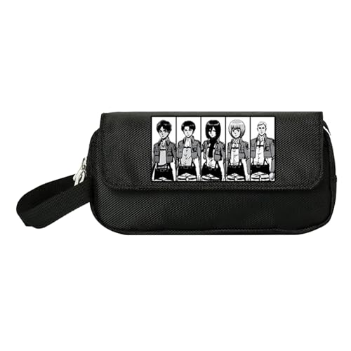 jiminhope Anime Attack on Titan Wings Printed Pencil Case Eren Jaeger Colossal God of Destruction Pen Case Tasche Pouch für Mädchen Jungen von jiminhope