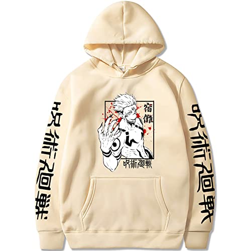 jiminhope Anime Jujutsu Kaisen Ryomen Sukuna Hoodies Sukuna Pullover Unisex Lange Ärmel Yuji Itadori Sukuna Sweatshirts Für Jujutsu Kaisen Fans von jiminhope