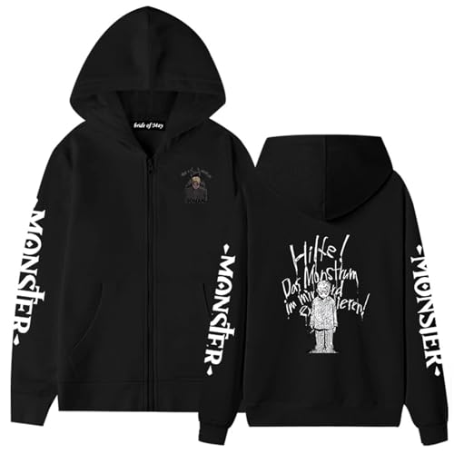 jiminhope Anime Monster Zipper Hoodies Naoki Urasawa Horrible Manga Johan Liebert Hoodies Johan Liebheart Printed Hoody Cardigan Kenzou Tenma Coat for Male Female von jiminhope