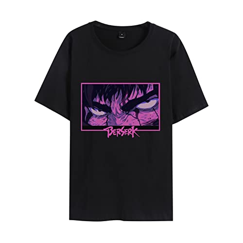 jiminhope Berserk T-Shirt Anime Lustiges Print T-Shirt Sommer Casual Kurzarm Rundhals T Tops Frauen Männer von jiminhope