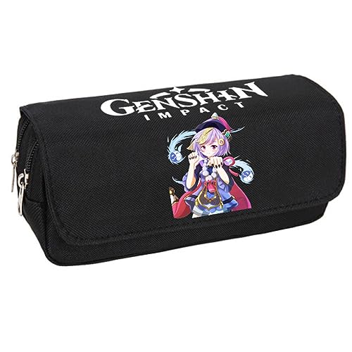 jiminhope Genshin Impact Klee gedruckt Anime Tasche Federmäppchen große Kapazität Federtasche Schreibwaren Stift Tasche für Teenager von jiminhope