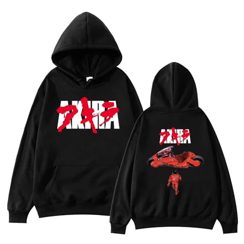 jiminhope Harajuku Kapuzenpulli Anime Akira Sweatshirt Shoutarou Kaneda Langarm Kapuzenpullover Anime Tetsuo Shima Sweatshirt von jiminhope