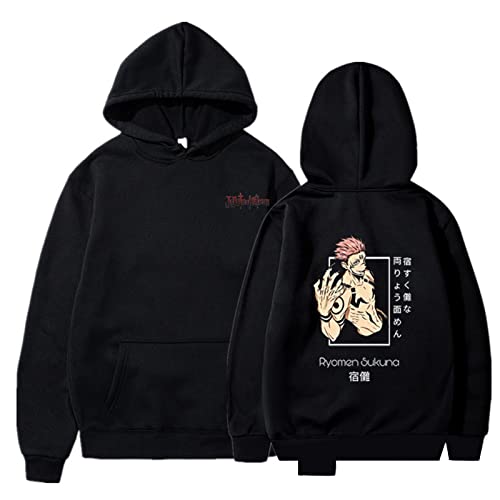 jiminhope Ryomen Sukuna Hoodie Anime Harajuku Pullover Hoodie Jujutsu Kaisen Sukuna Cosplay Sweatshirt für Unisex Adulte von jiminhope