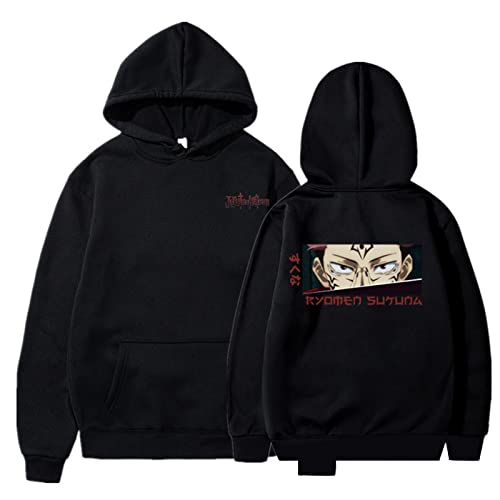 jiminhope Ryomen Sukuna Hoodie Anime Harajuku Pullover Hoodie Jujutsu Kaisen Sukuna Cosplay Sweatshirt für Unisex Adulte von jiminhope