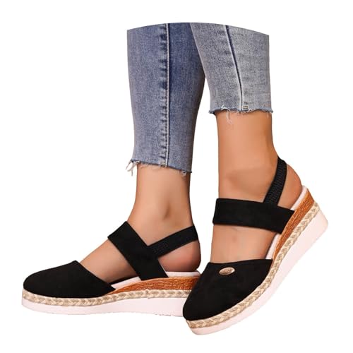 jkhhi Sommerschuhe Damen Bequem Slingback Elegant Espadrilles Keilabsatz Sommer Sandalen Sneaker Vorne Geschlossen Mit Absatz Platform Plateau Schuhe Flache Schuhe Ballerina Keilsandalen jkhhi Sommerschuhe Damen Bequem Slingback Elegant Espadrilles Keilabsatz Sommer Sandalen Sneaker Vorne Geschlossen Mit Absatz Platform Plateau Schuhe Flache Schuhe Ballerina Keilsandalen von jkhhi